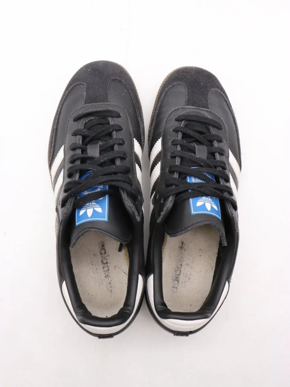 Adidas Samba OG Women's 7 Men's 6 Black White Gum Leather Sneakers IE3676